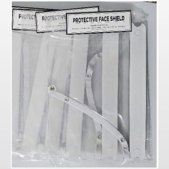 New Clear Plastic Face Shields Acce - Picture 1 of 13